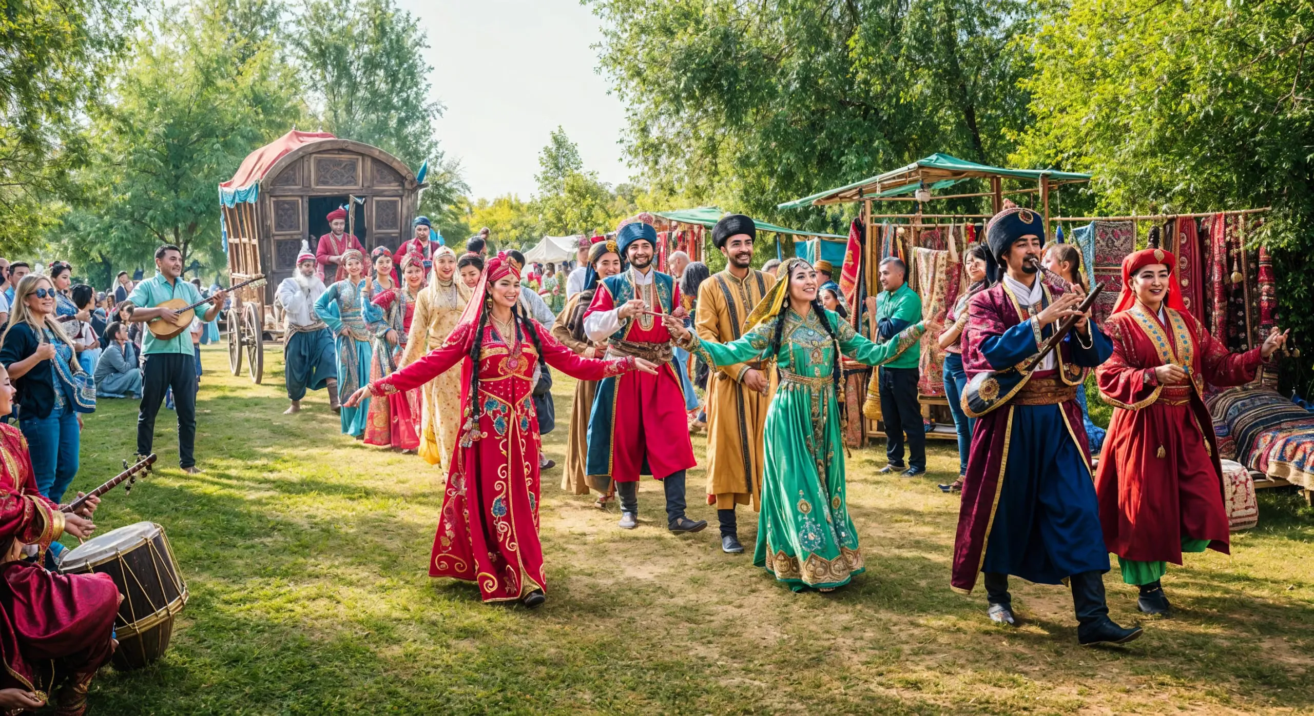 Caravan procession