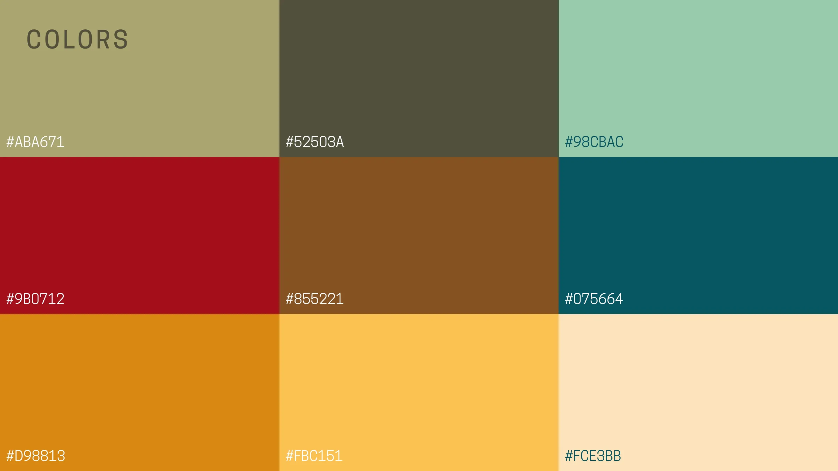 Color palette